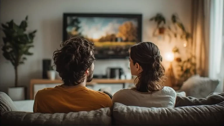 Paar vor dem Fernseher